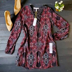 NWT Bcbgeneration Paisley Tunic Blouse